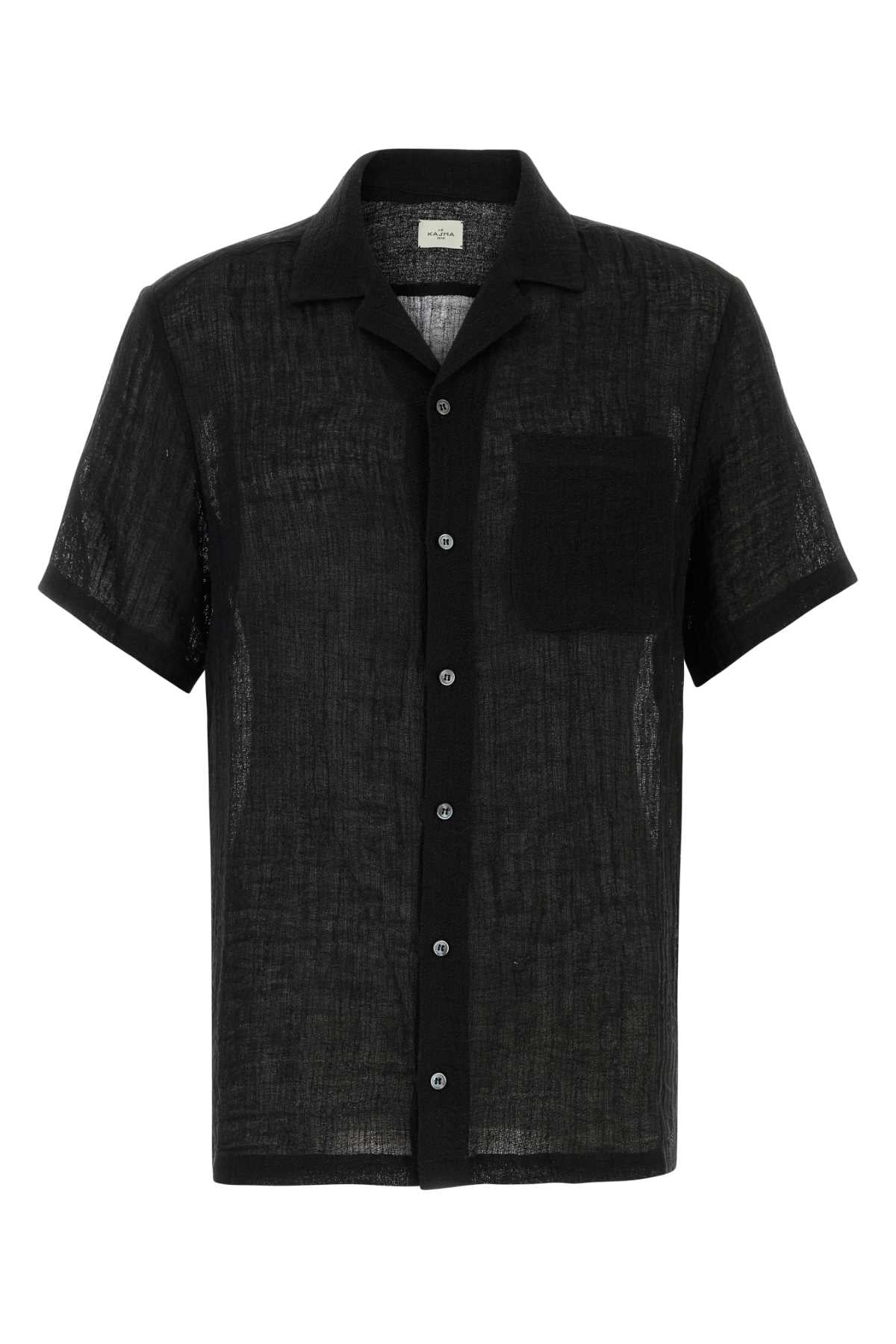 Black Linen Shirt Exterior: Maglie