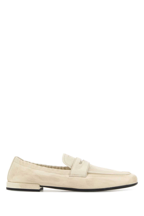 Prada Exterior: 100% Calf loafers in beige
