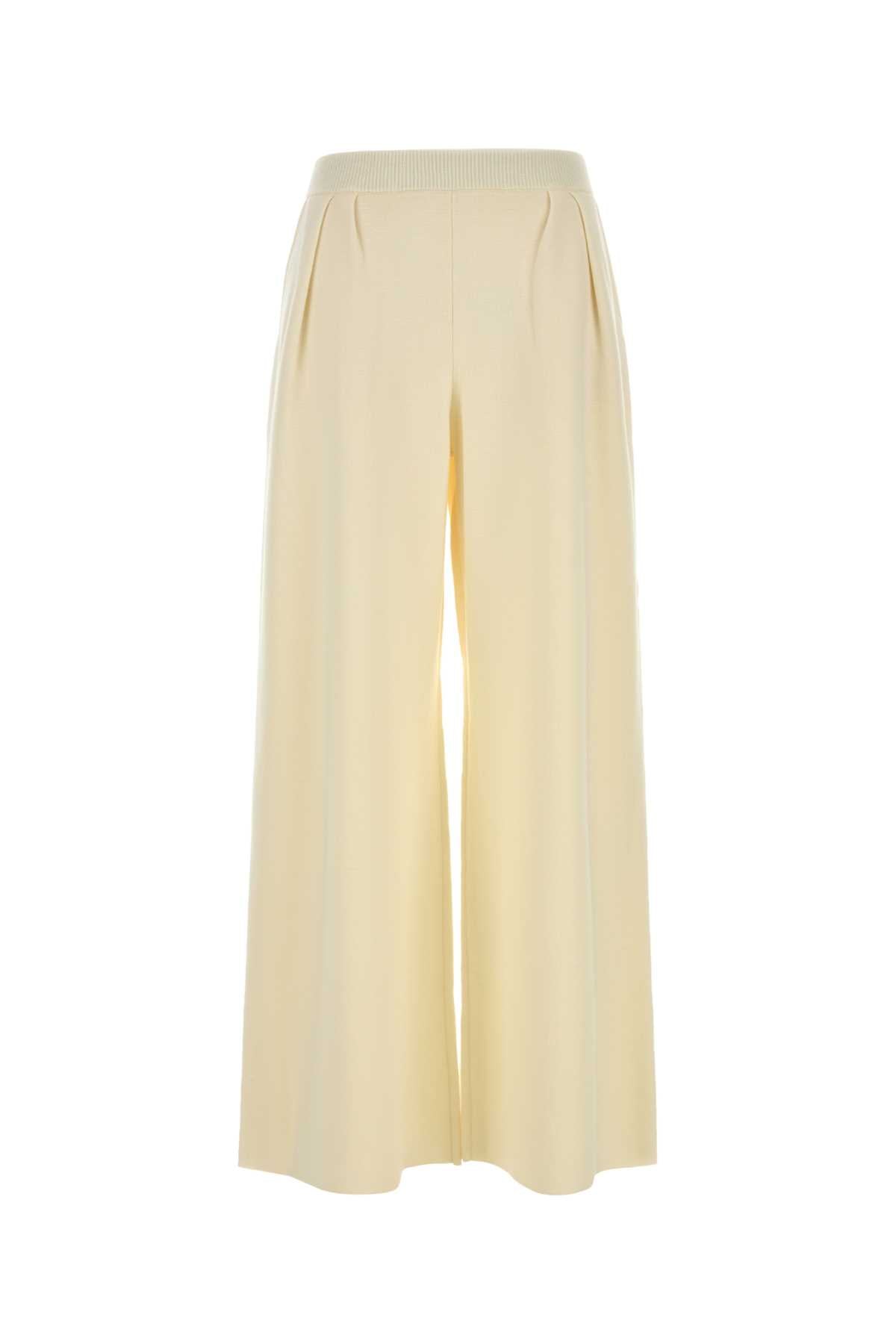 Ivoryy Wool Wide-Leg Bora Pant Seta Exterior: Virgin Pantaloni
