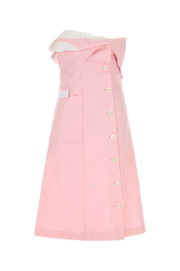 Miu Miu Exterior: 100% Cotton dress in pink