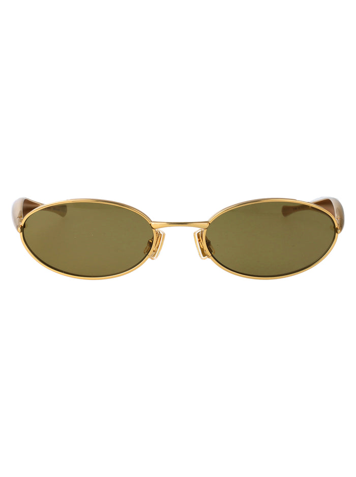 Bv1386s Gold-gold-green Metal Sunglasses