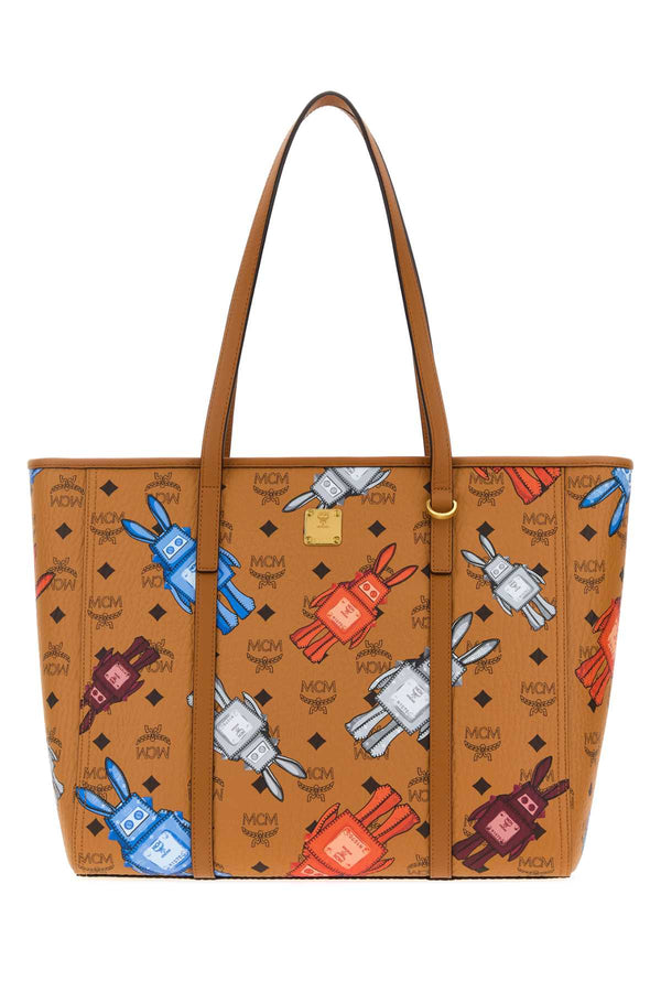 MCM Toni Exterior: 100% Fabric tote bag in cognac