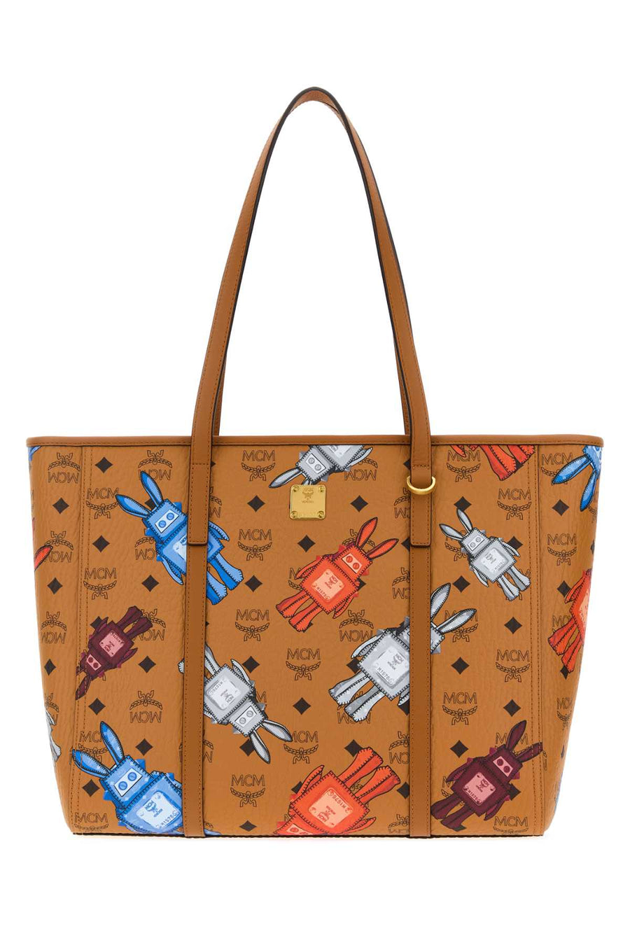 MCM Toni Exterior: 100% Fabric tote bag in cognac