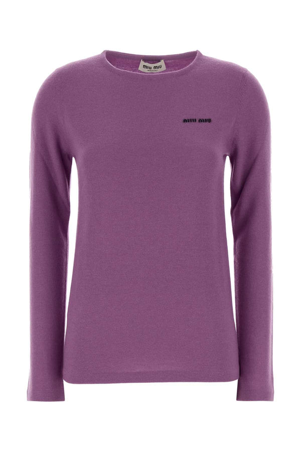 Miu Miu 30% Silk sweater in purple