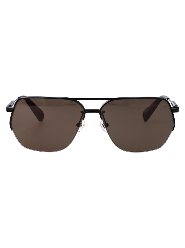 Aviador Black/ Grey Stainless Steel Sunglasses