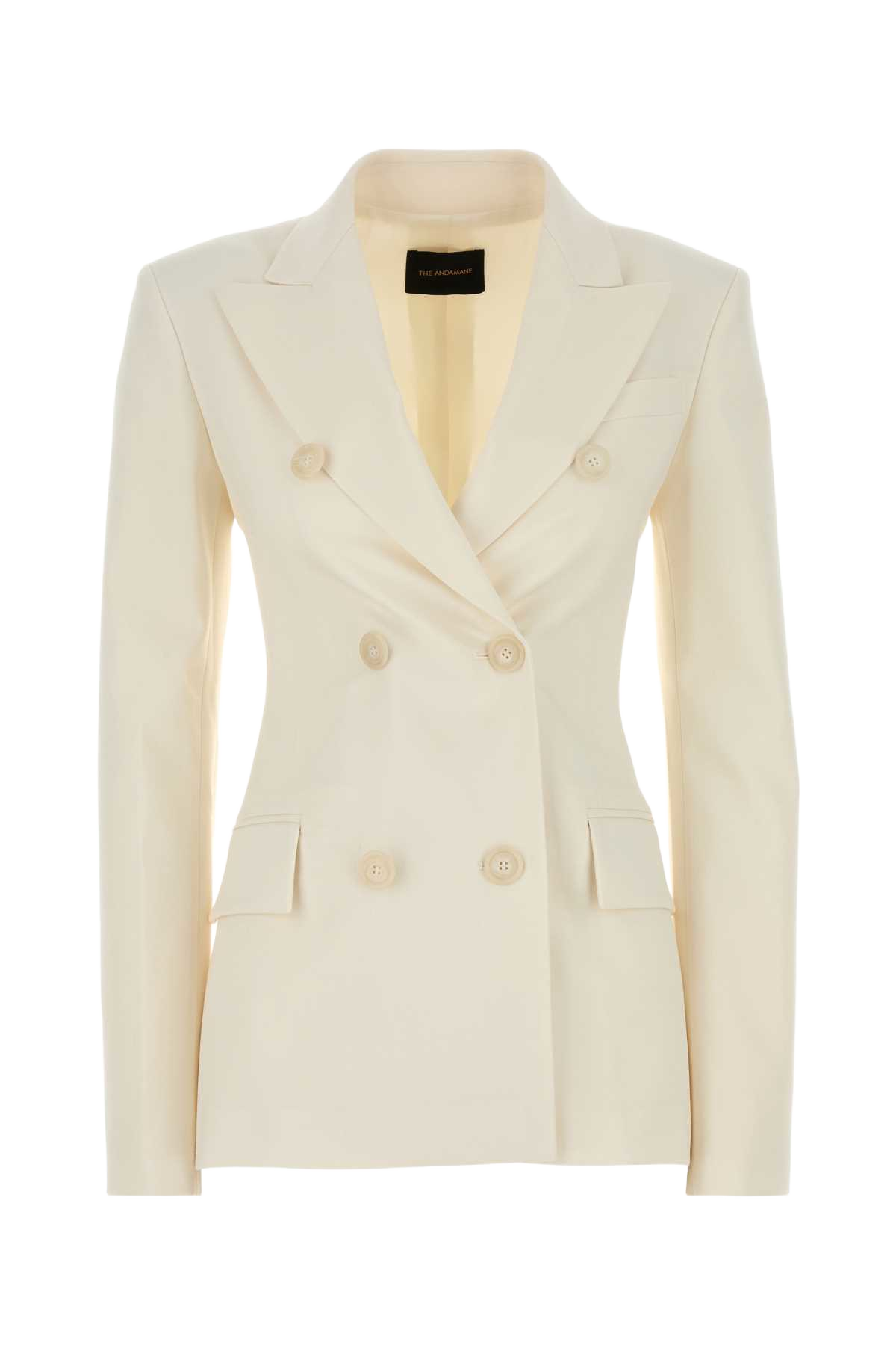 Ivory Stretch Gabardine Blazer Giacche E Gilet