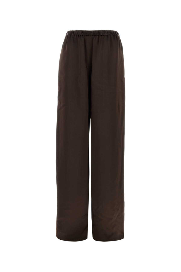 Ferragamo Palazzo 59% Viscose trouser in brown
