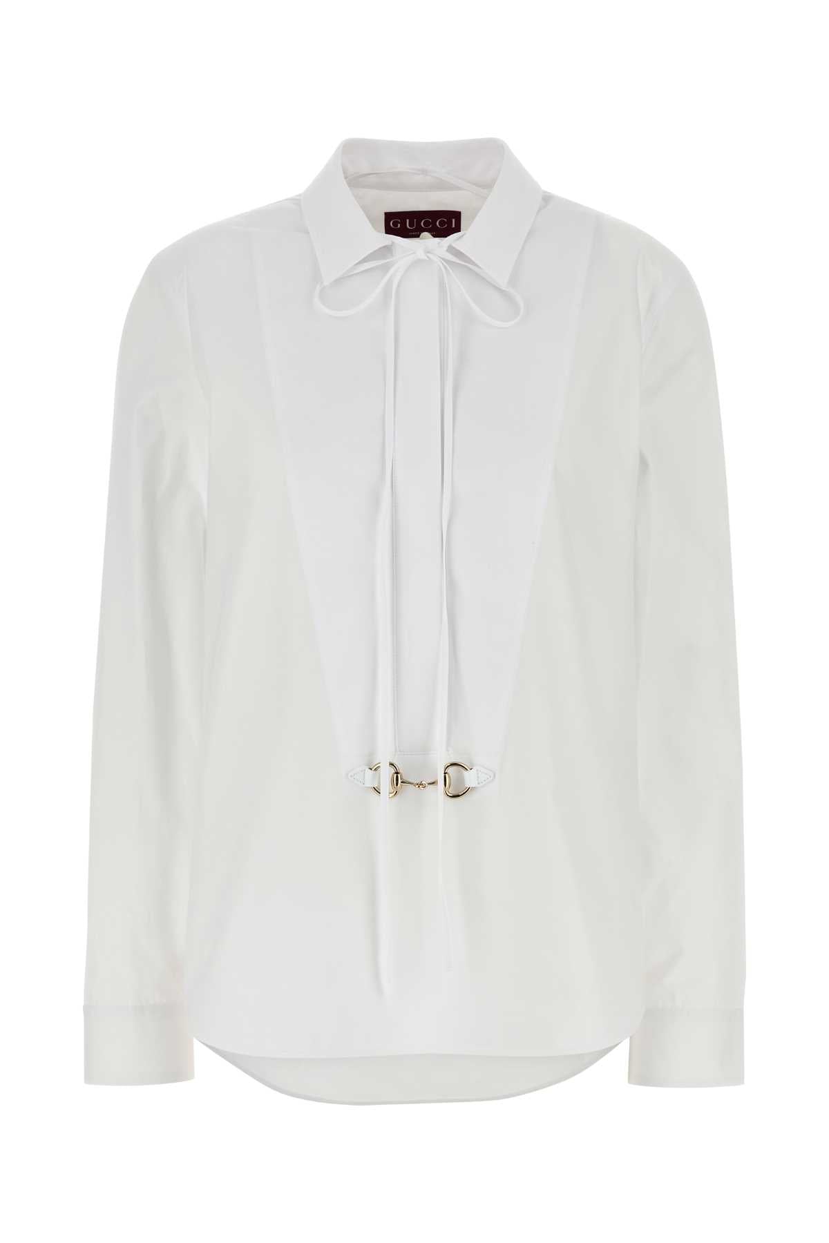 White Poplin Shirt Exterior: Cotton Camicie