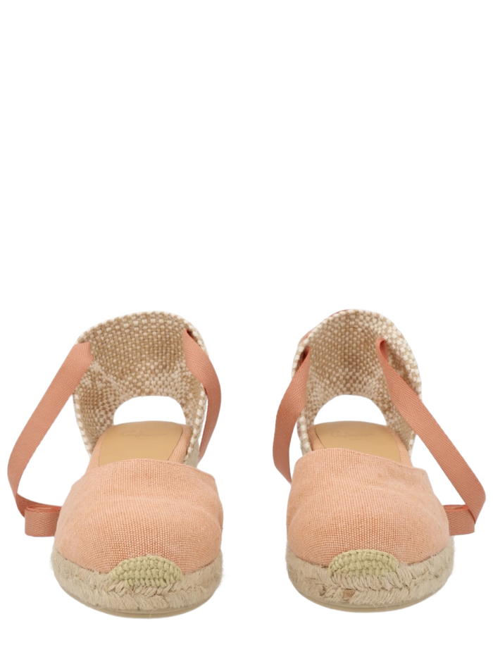Espadrille Cute Pink Cotton Wedges