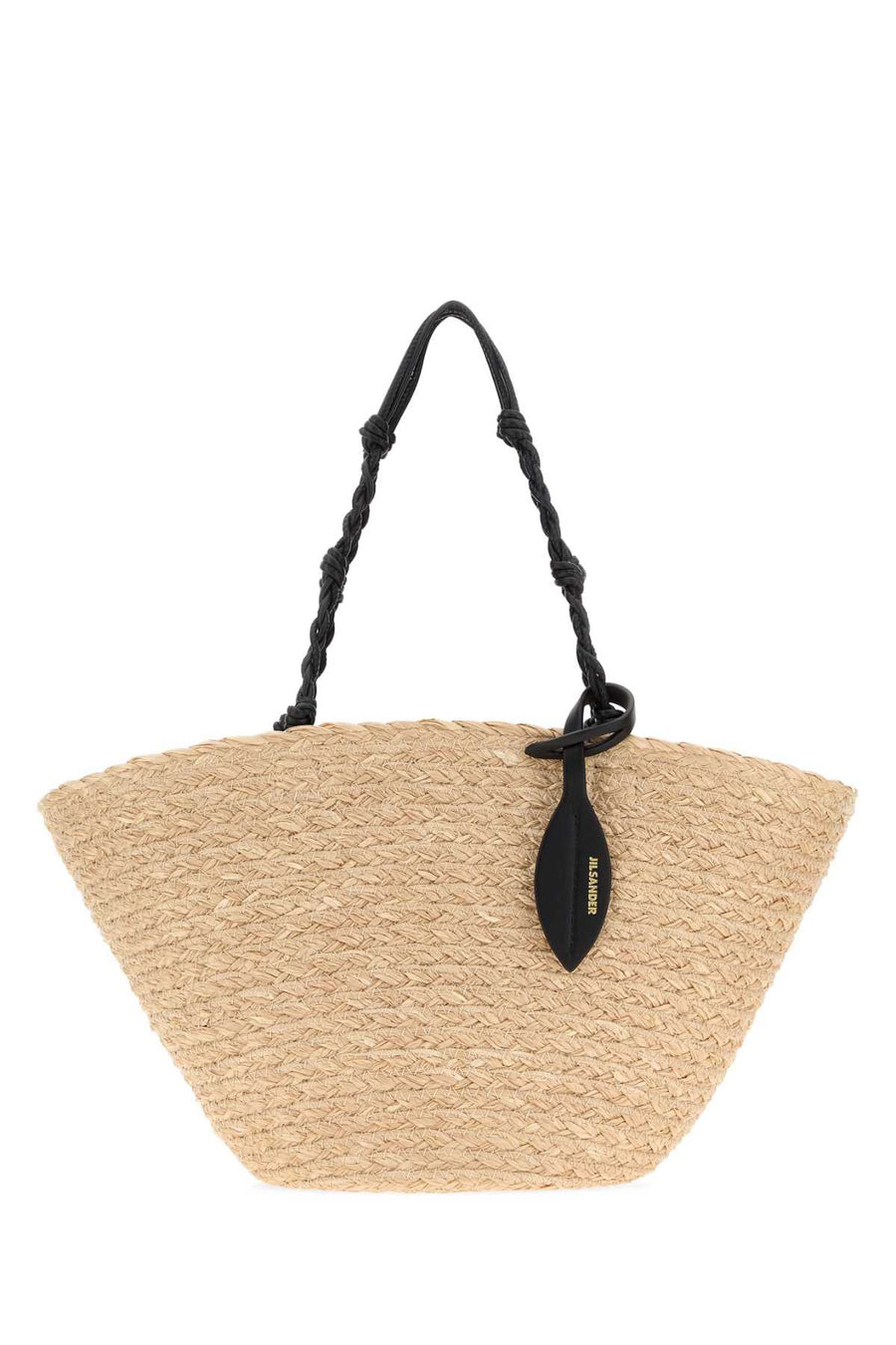 Jil Sander Bucket 100% Raffia bucket bag in beige