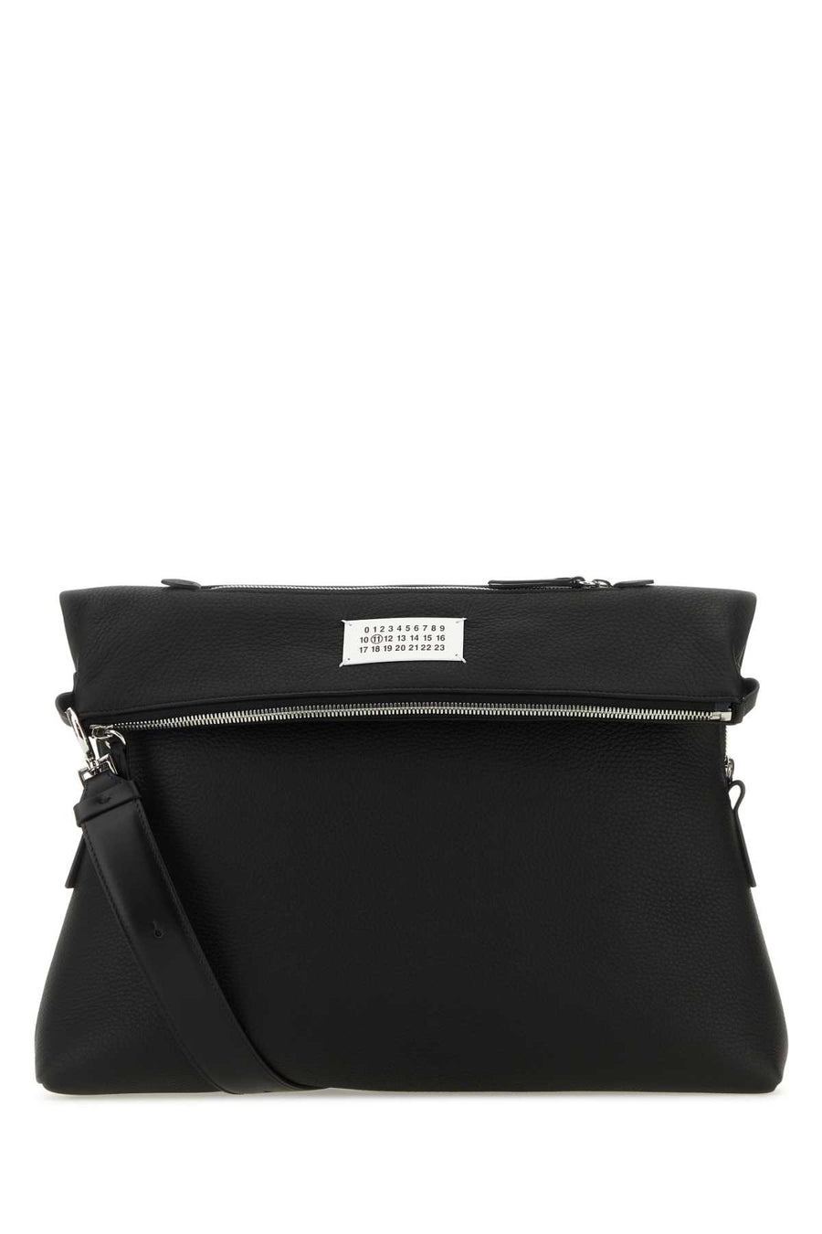Maison Margiela Body: 100% deer leather crossbody bag in black