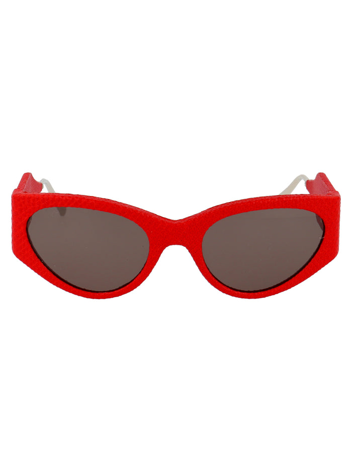 Sf950sl 647 Red Karung Leather Sunglasses