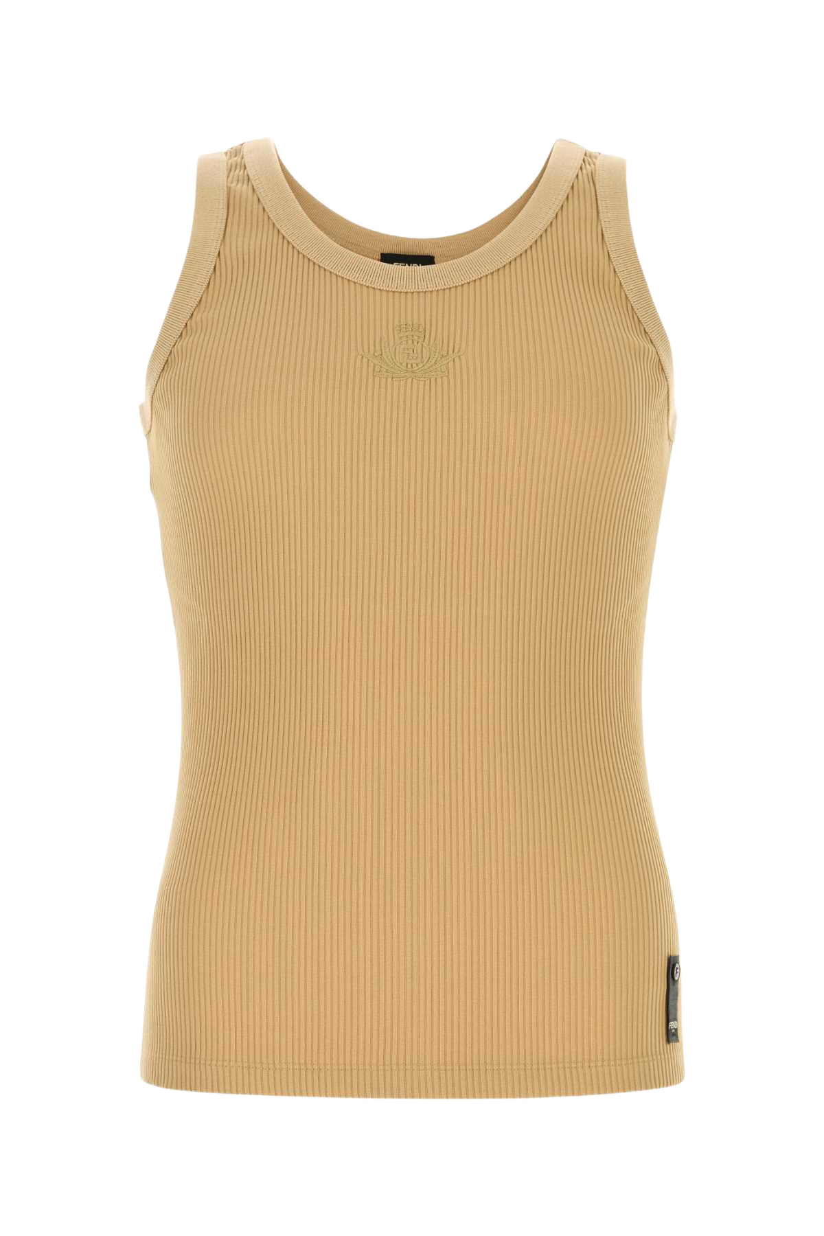 Camel Stretch Nylon Tank Top Juta Exterior: Elastane T-shirt