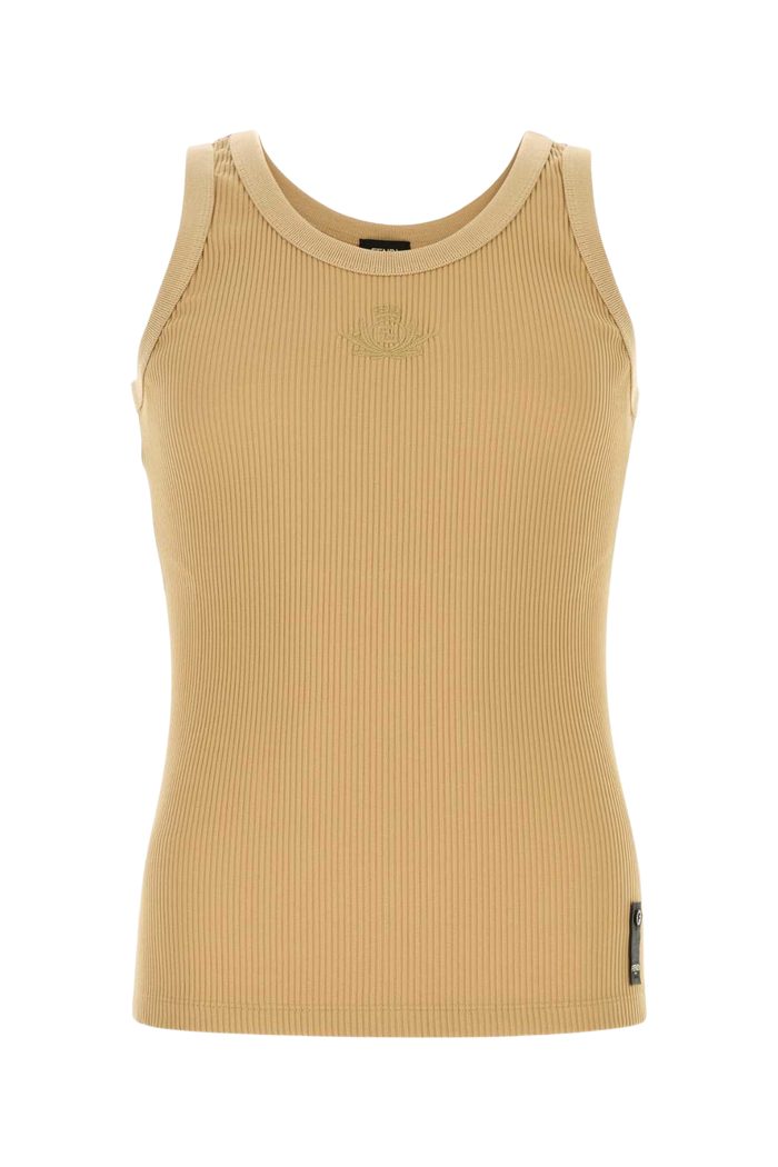 Camel Stretch Nylon Tank Top Juta Exterior: Elastane T-shirt
