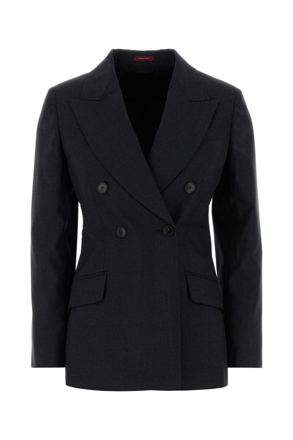 Charcoal Wool Blazer Grey T Wooldomestic Buffalo Giacche E Gilet