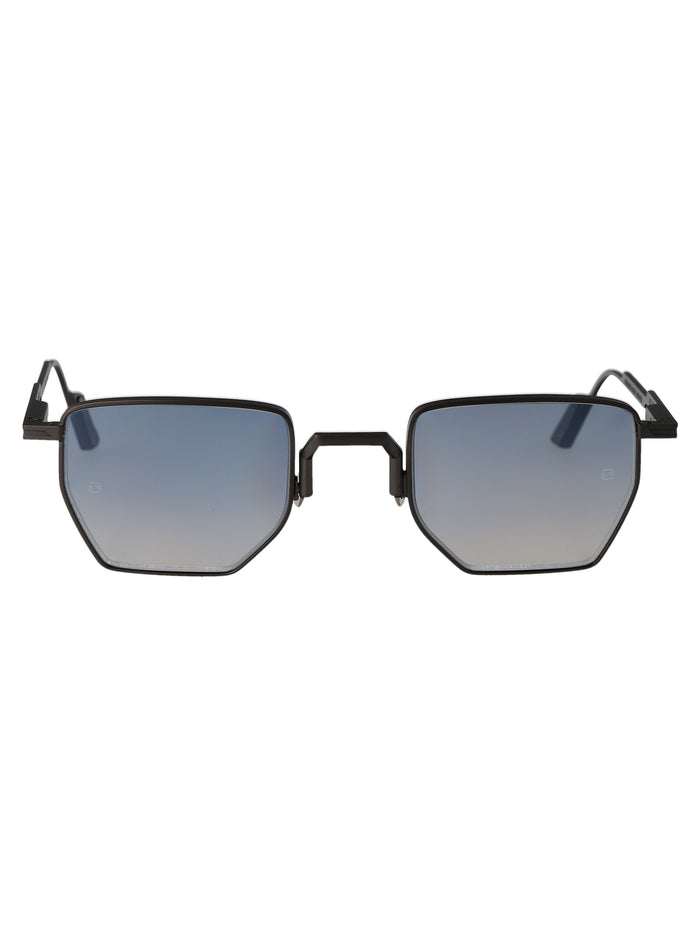 Aldo Gun Fl.gr.blue Gry Light With Flash Electric Blue Lenses Acetate Sunglasses