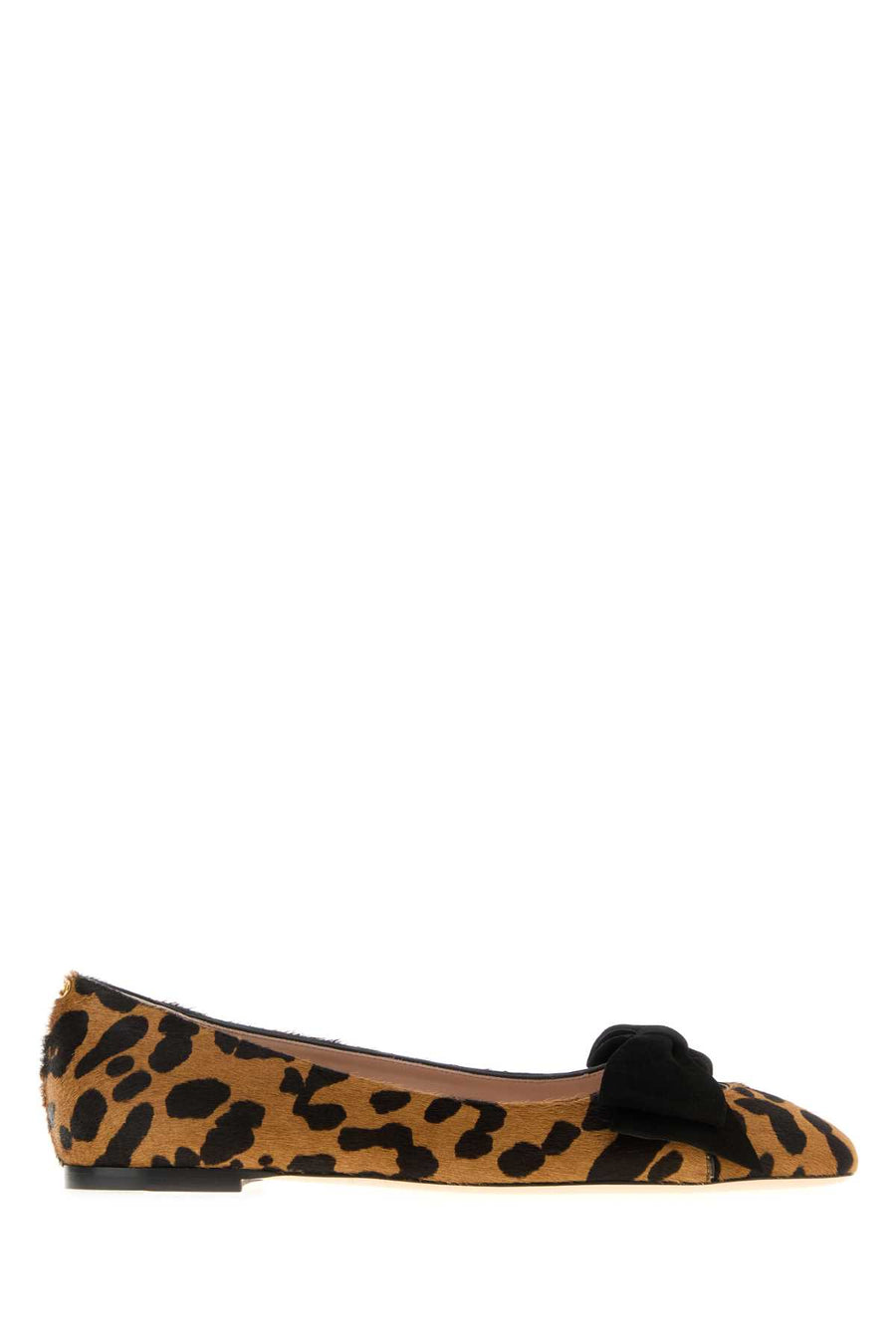 Valentino Garavani Valentino Exterior: 100% Calf hair; Interior: 100% Leather; Sole: Leather ballerina in brown