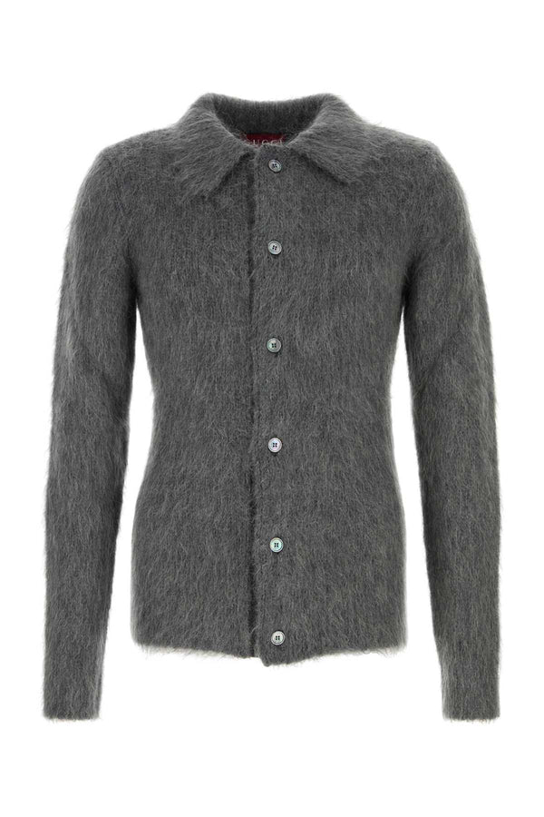 Gucci Cardigan 67% Mohair cardigan in gray