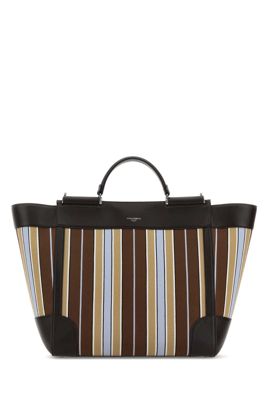 Dolce & Gabbana Exterior: Fabric top handle bag in black