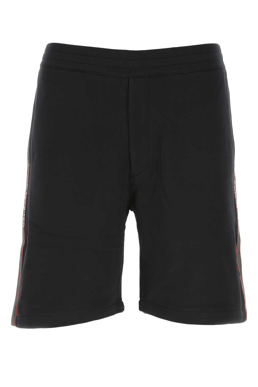 Alexander McQueen 100% Cotton bermuda shorts in black