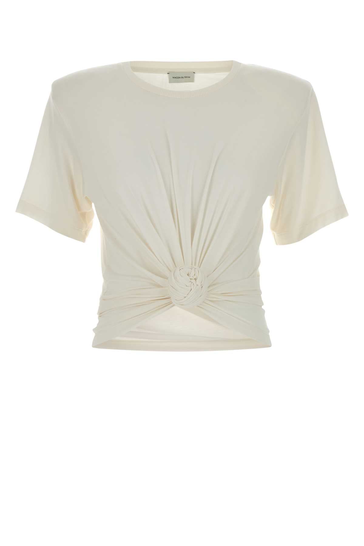 Cream Exterior: Cirulose Elastane T-shirt