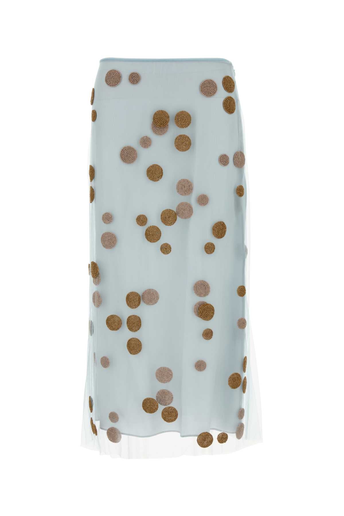 Pastel Light Blue Tulle Skirt Aquifer Gonne