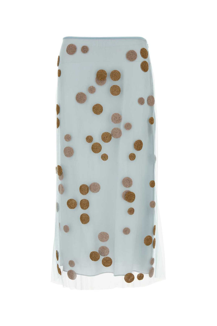 Pastel Light Blue Tulle Skirt Aquifer Gonne
