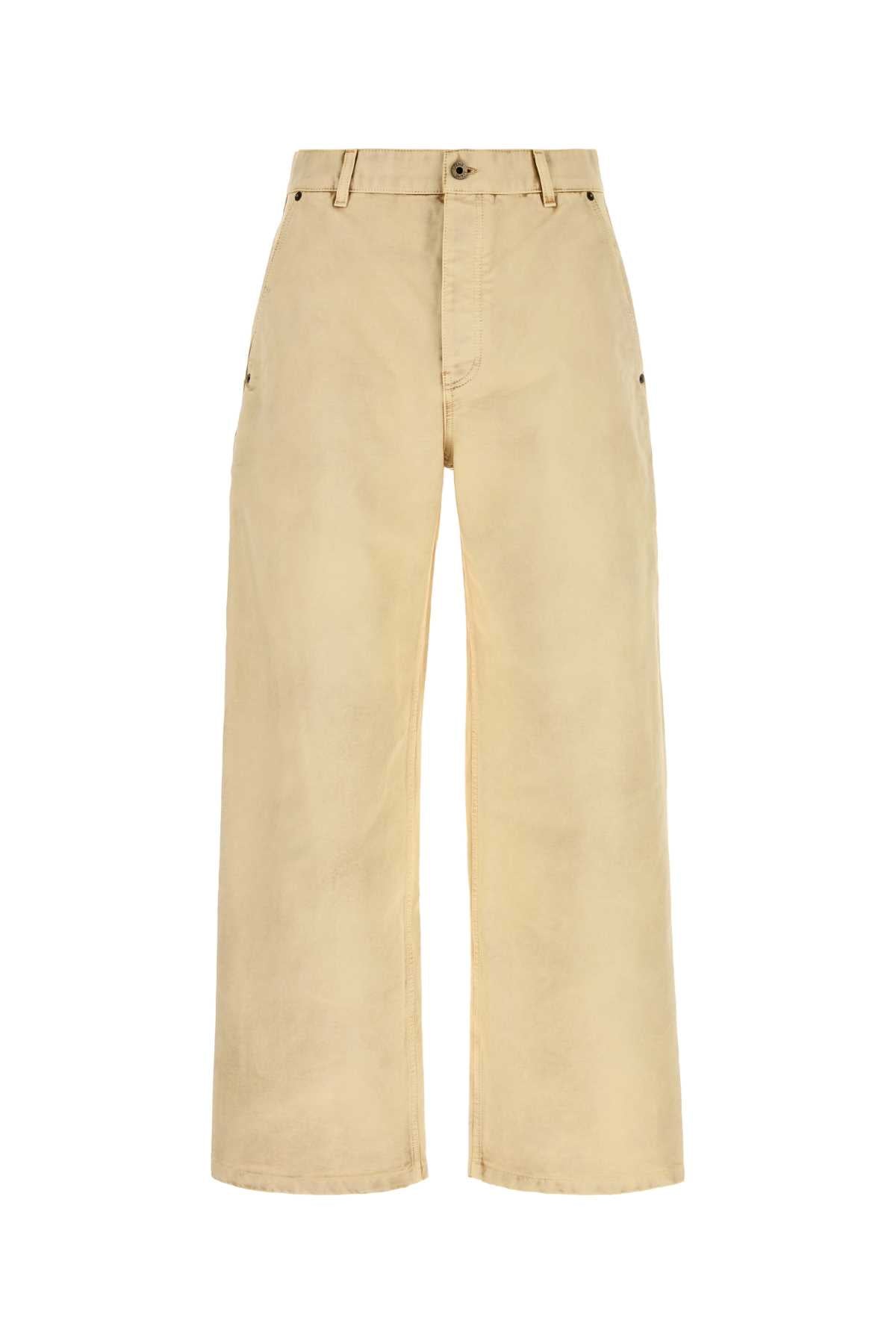 Beige Cotton Pant Exterior: Pantaloni