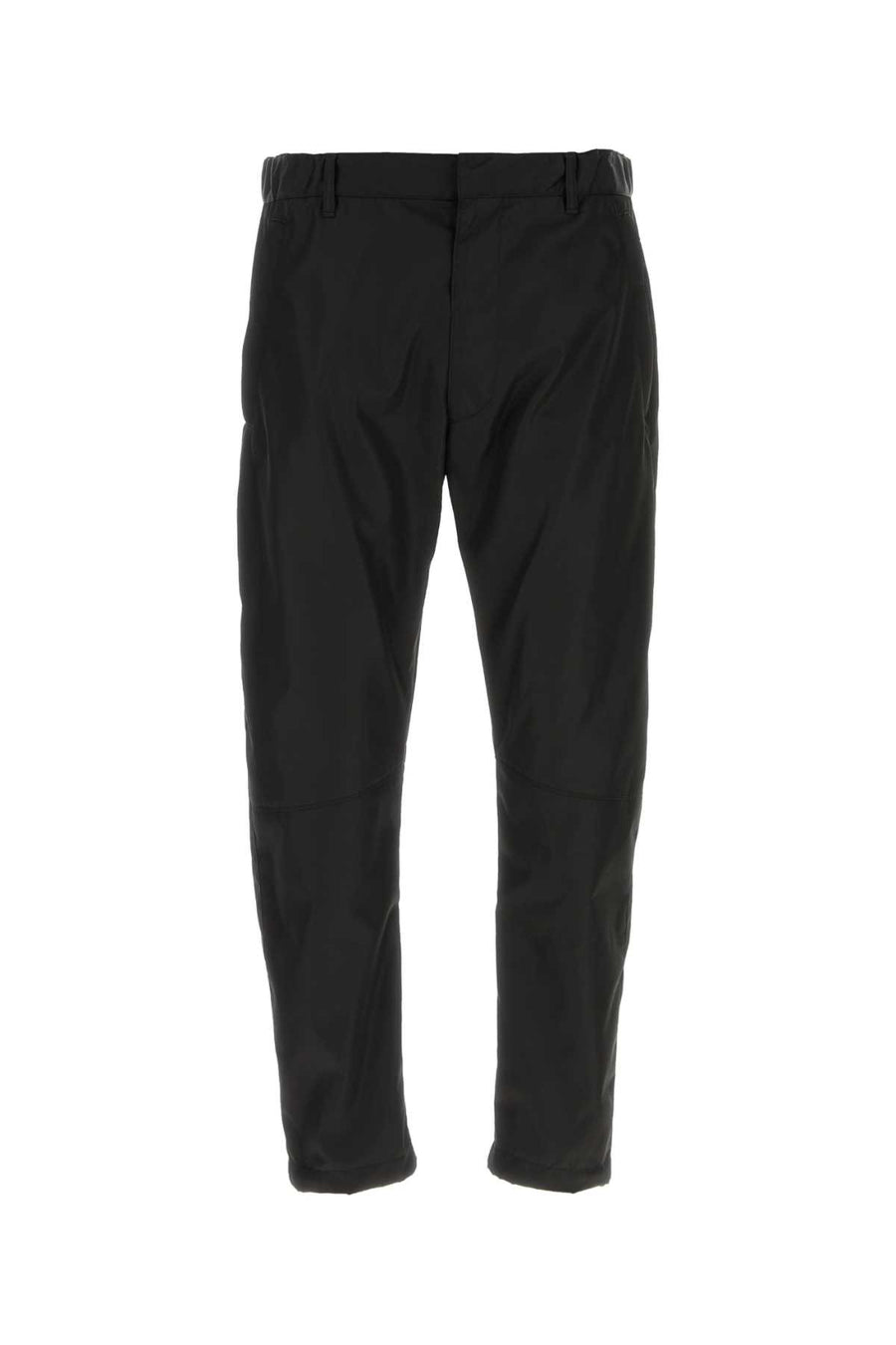 Prada 100% recycled polyamide trousers in black
