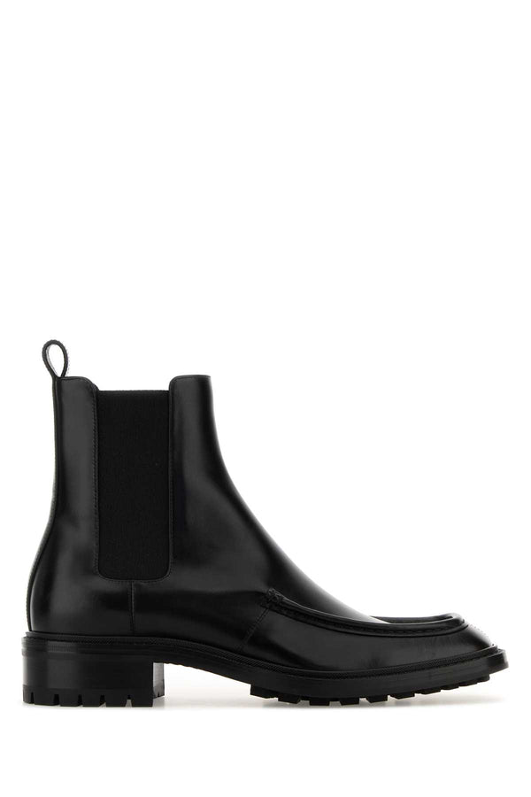 Saint Laurent Exterior: 100% Calf boot in black