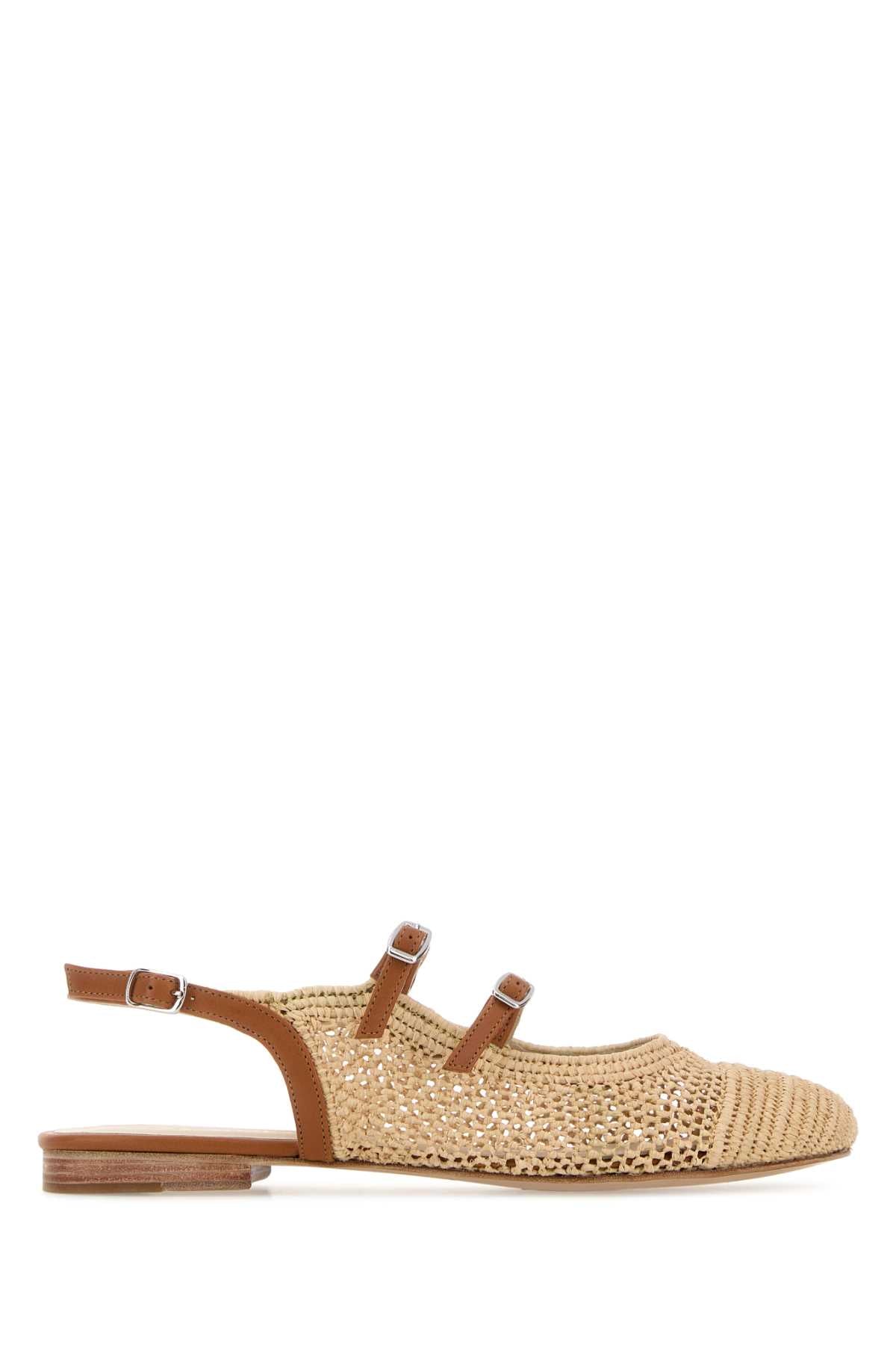 Raffia Ballerinas Natural Ballerine