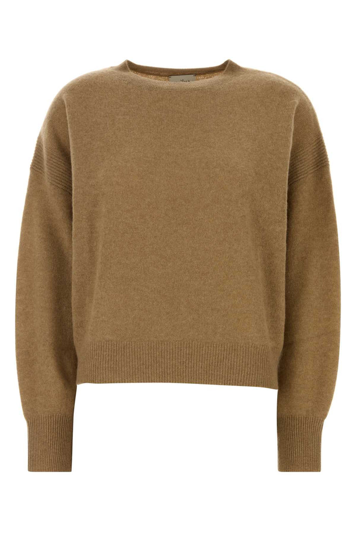 Biscuit Cashmere Modena Sweater Camel Exterior: Organic Maglieria