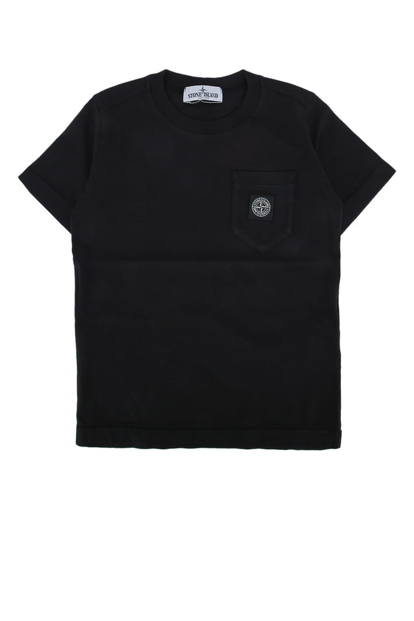 Stone Island Kids 100% Cotton t-shirt in black