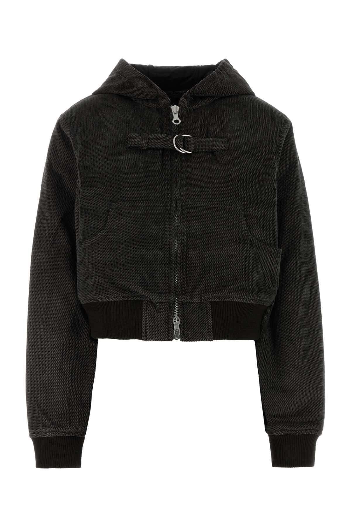 Chocolate Cotton Jacket Dark Brown Twill Cord Giubbini