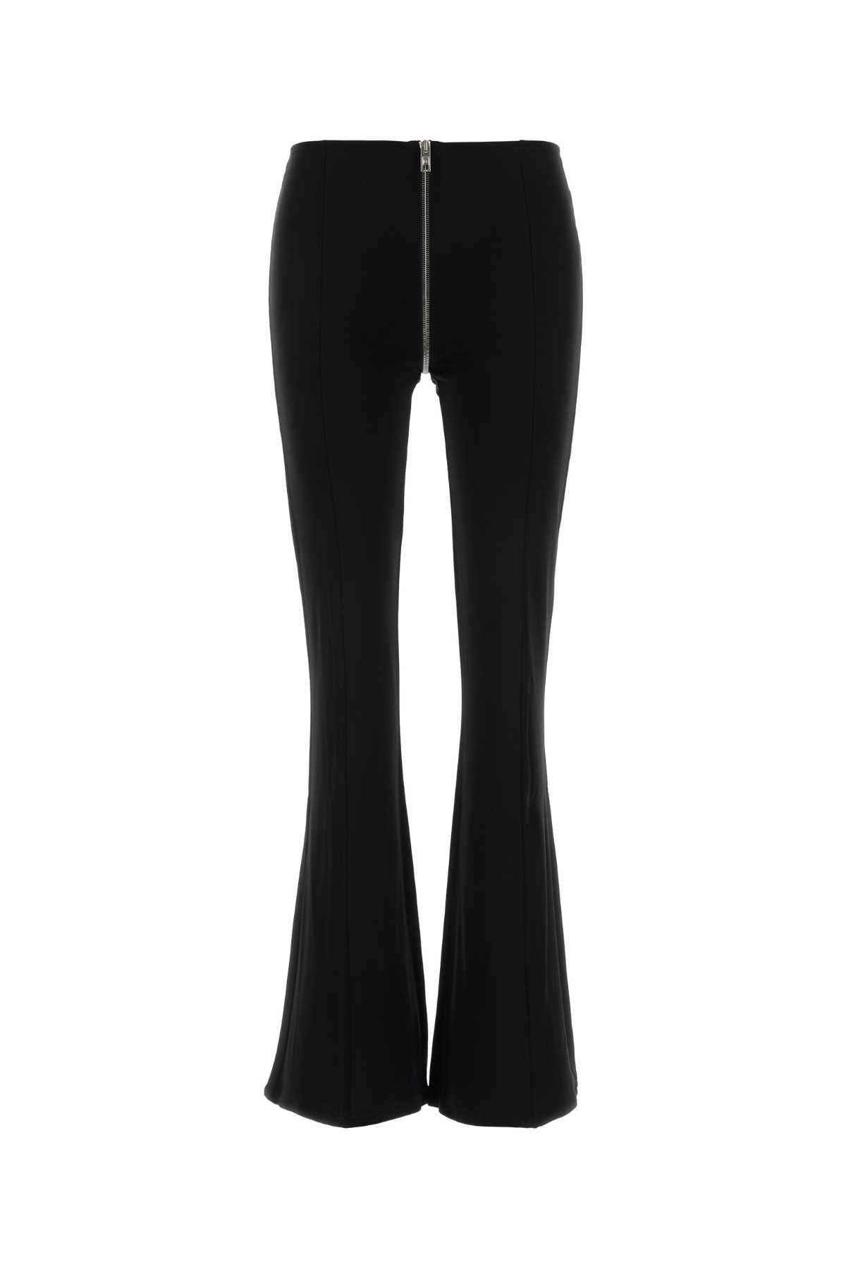 Black Stretch Viscose Pant Exterior: Elastane Pantaloni