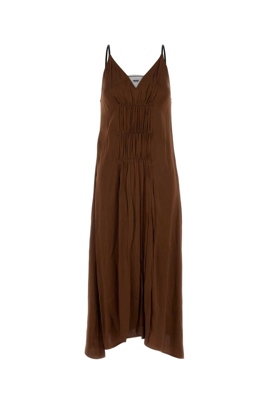 Prada 77% Acetate dress in brown