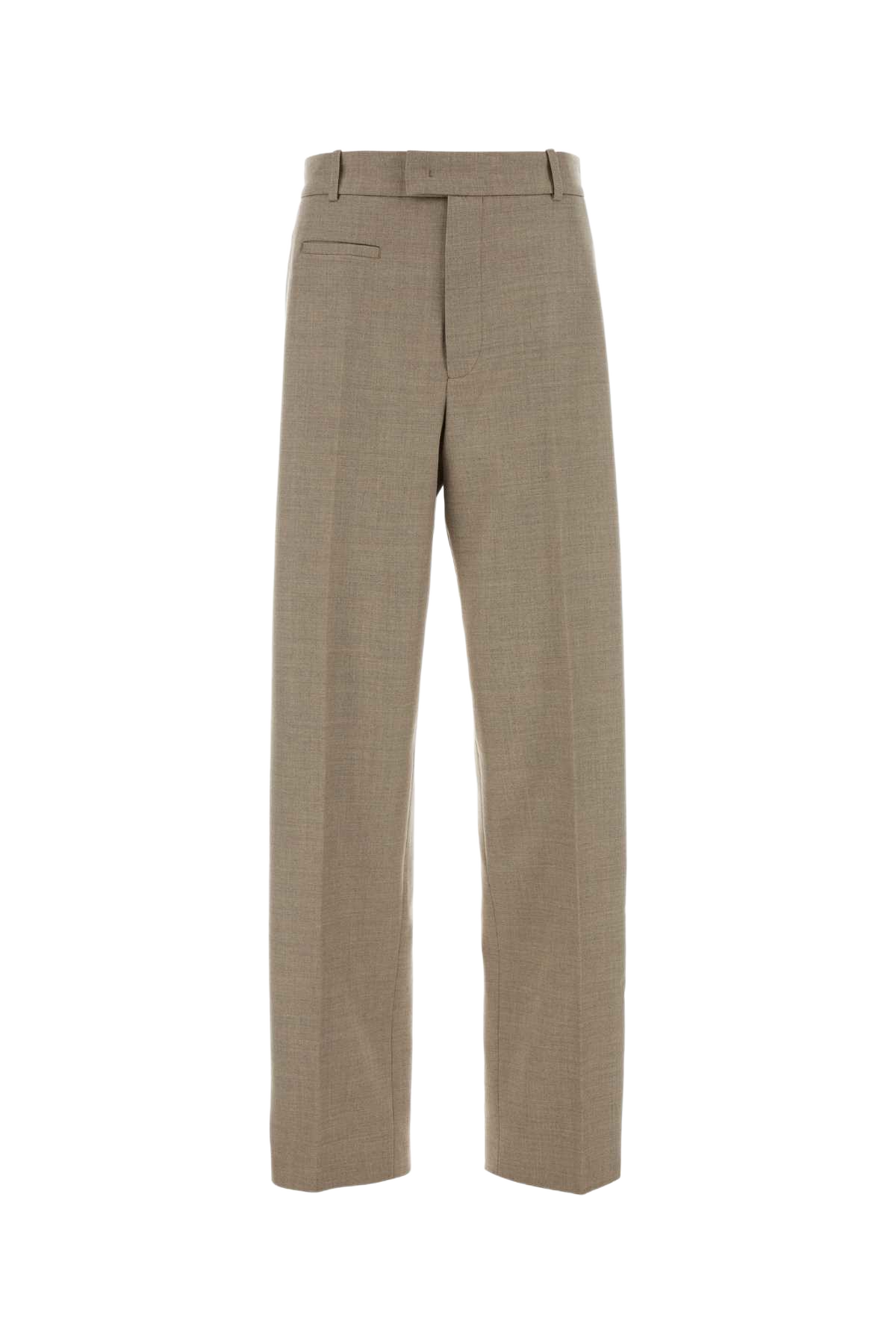 Dove Grey Stretch Wool Pant Beige Pantaloni