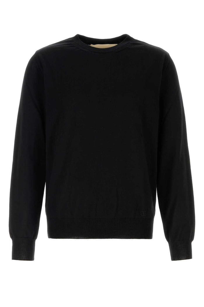 Black Wool Sweater Nero Virgin Maglie
