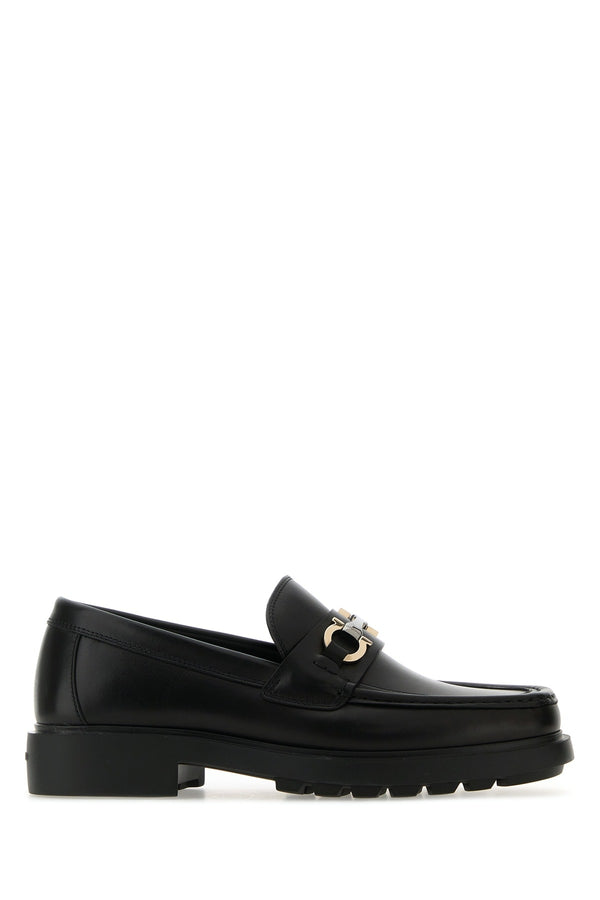 Ferragamo 100% leather loafer in black