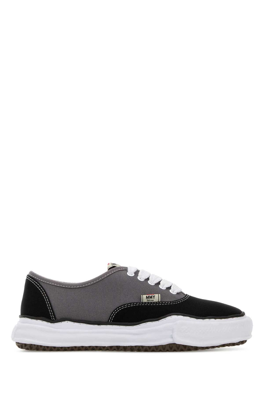 Maison Mihara Yasuhiro Original Exterior: 100% Canvas/Fabric; Interior: 100% Fabric; Sole: Rubber sneaker in black