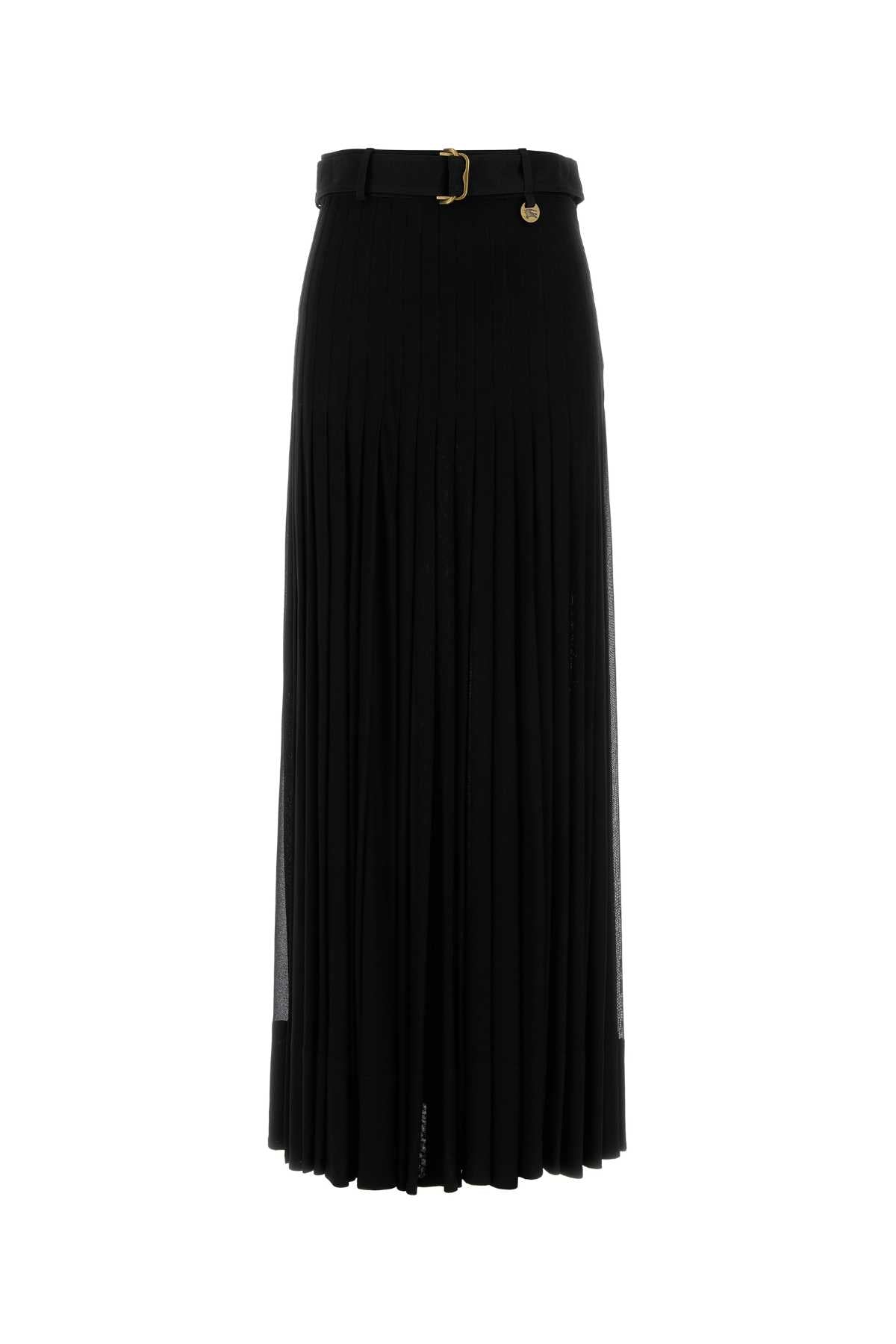 Black Crepe Skirt Exterior: Viscose Gonne