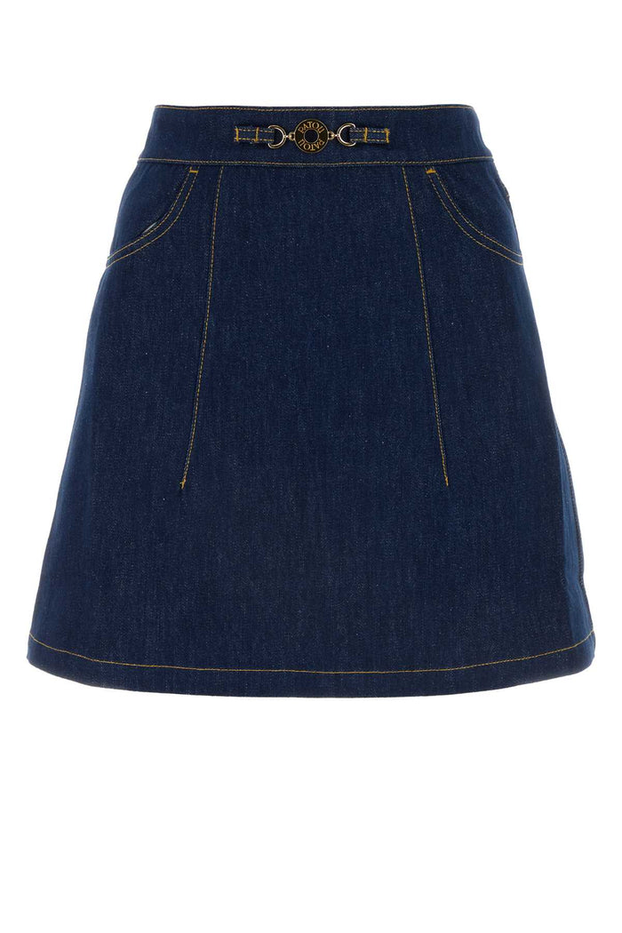 Denim Skirt Rodeoblue Exterior: Cotton Polyester Gonne