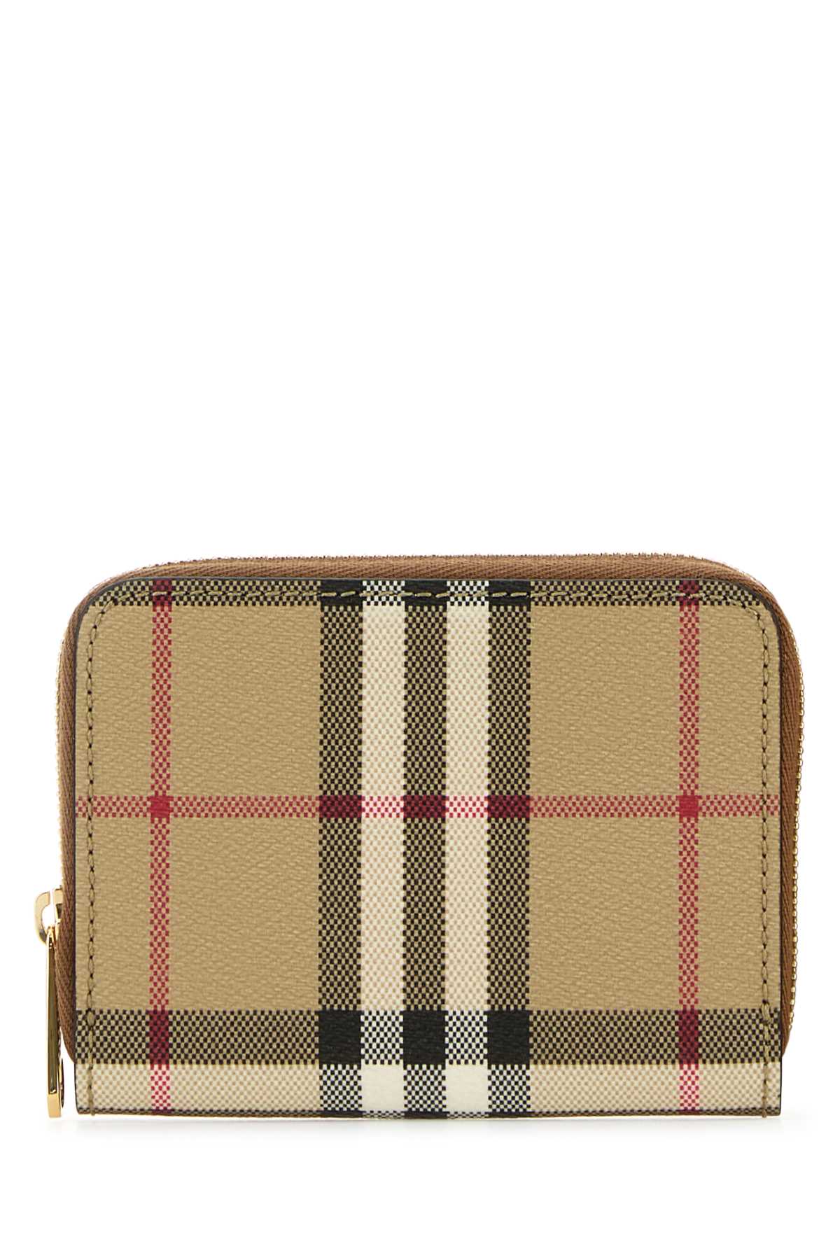 Printed Canvas Wallet Vintchckbrirbrown Portafogli