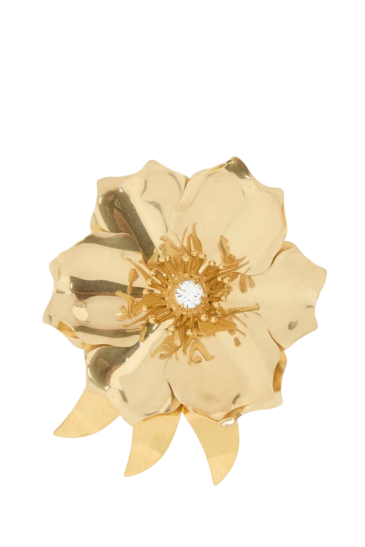 Gold Metal Pin Oro+crystal Ottone-imitationcrystal Spille