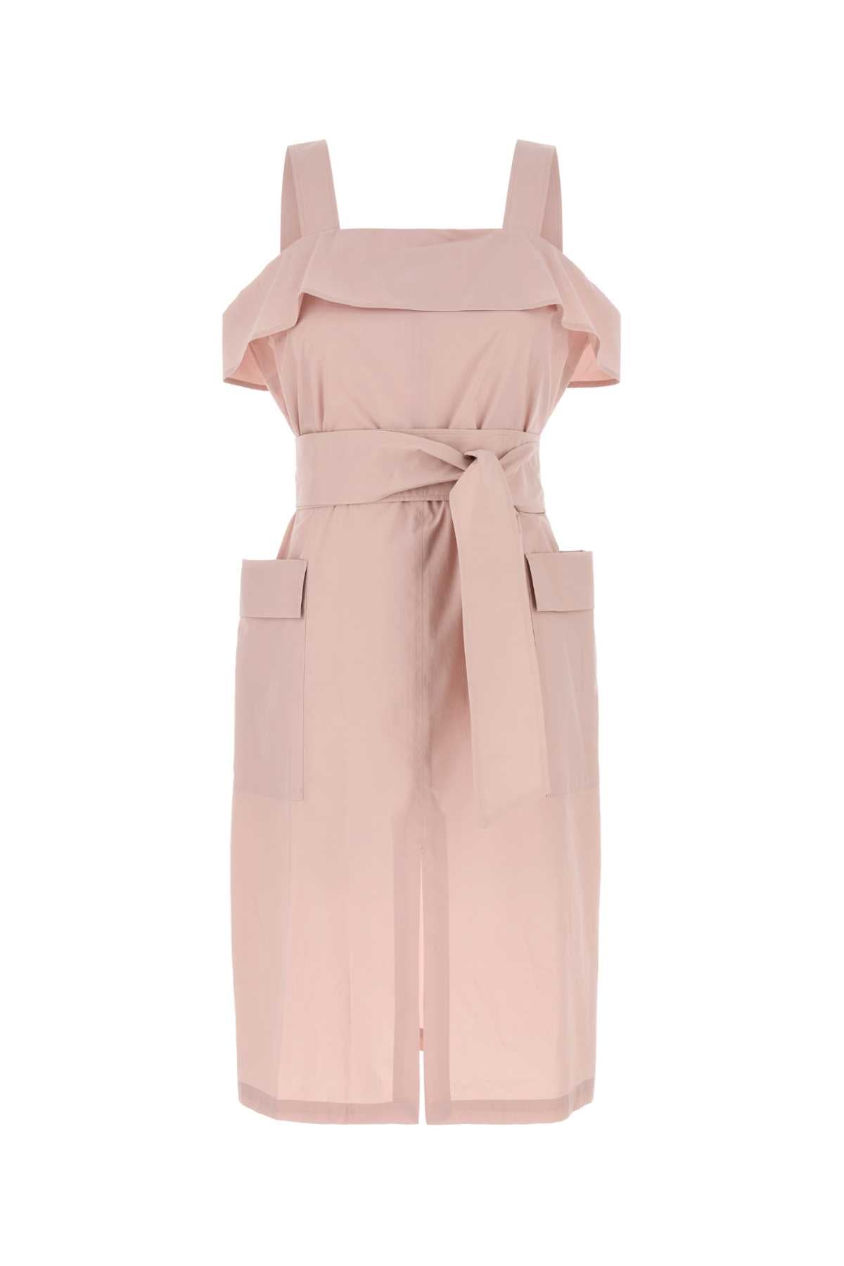 Pink Cotton Arte1234 Dress Rosa Exterior: Abiti
