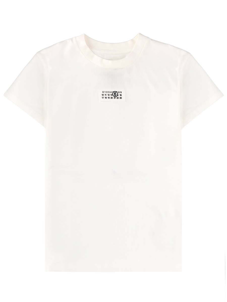 T-Shirt With Logo White Cotton T-shirts