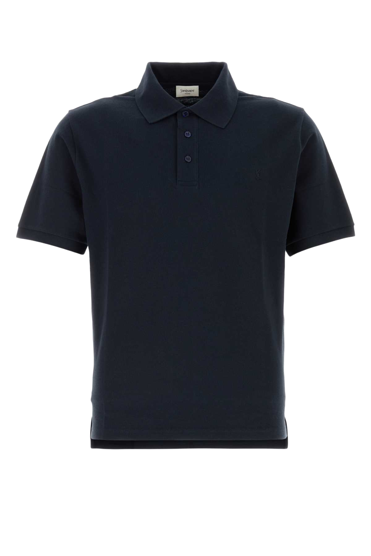 Midnight Blue Piquet Polo Shirt Marine Exterior: Cotton Polyester