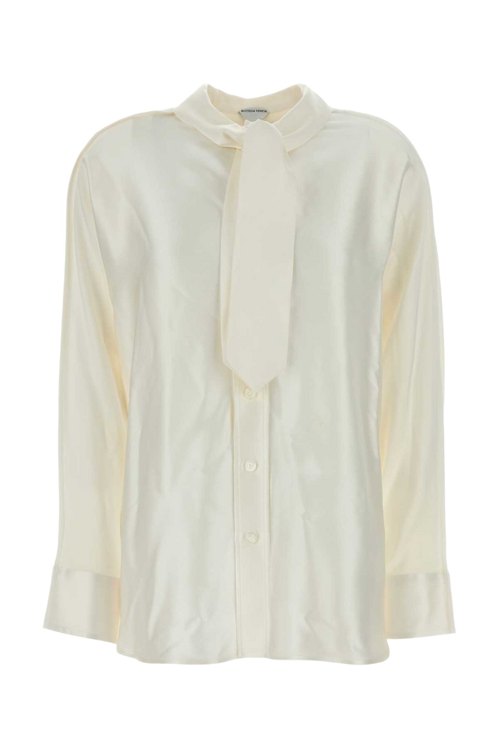 Ivory Silk Shirt Doublechalk Exterior: Camicie