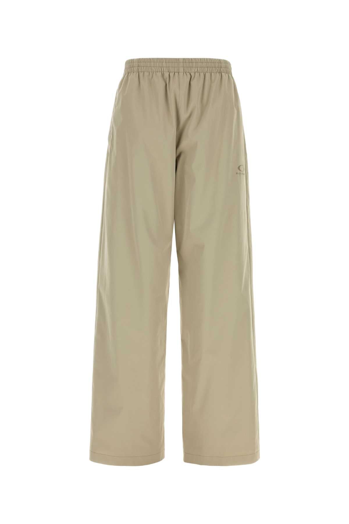Cappuccino Stretch Polyester Wide-Leg Pant Dune T Pantaloni