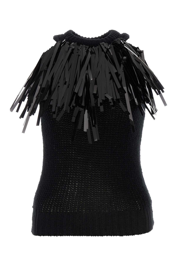 Jil Sander High 98% Cotton top in black